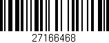 Código de barras (EAN, GTIN, SKU, ISBN): '27166468'