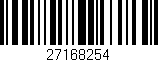 Código de barras (EAN, GTIN, SKU, ISBN): '27168254'
