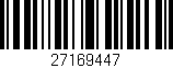 Código de barras (EAN, GTIN, SKU, ISBN): '27169447'