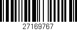 Código de barras (EAN, GTIN, SKU, ISBN): '27169767'