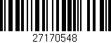 Código de barras (EAN, GTIN, SKU, ISBN): '27170548'