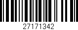 Código de barras (EAN, GTIN, SKU, ISBN): '27171342'