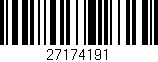 Código de barras (EAN, GTIN, SKU, ISBN): '27174191'