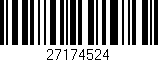 Código de barras (EAN, GTIN, SKU, ISBN): '27174524'