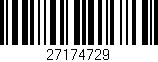 Código de barras (EAN, GTIN, SKU, ISBN): '27174729'