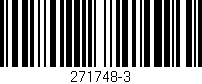 Código de barras (EAN, GTIN, SKU, ISBN): '271748-3'