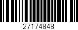 Código de barras (EAN, GTIN, SKU, ISBN): '27174848'