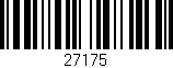 Código de barras (EAN, GTIN, SKU, ISBN): '27175'