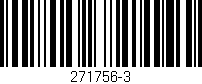 Código de barras (EAN, GTIN, SKU, ISBN): '271756-3'