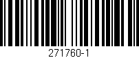 Código de barras (EAN, GTIN, SKU, ISBN): '271760-1'