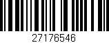 Código de barras (EAN, GTIN, SKU, ISBN): '27176546'