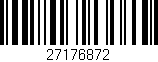Código de barras (EAN, GTIN, SKU, ISBN): '27176872'