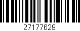 Código de barras (EAN, GTIN, SKU, ISBN): '27177629'