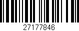 Código de barras (EAN, GTIN, SKU, ISBN): '27177846'