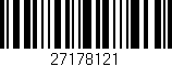 Código de barras (EAN, GTIN, SKU, ISBN): '27178121'