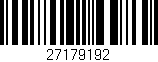 Código de barras (EAN, GTIN, SKU, ISBN): '27179192'