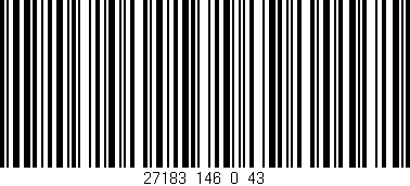 Código de barras (EAN, GTIN, SKU, ISBN): '27183_146_0_43'