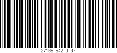 Código de barras (EAN, GTIN, SKU, ISBN): '27185_542_0_37'