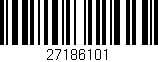 Código de barras (EAN, GTIN, SKU, ISBN): '27186101'