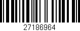 Código de barras (EAN, GTIN, SKU, ISBN): '27186964'