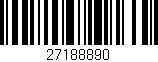 Código de barras (EAN, GTIN, SKU, ISBN): '27188890'