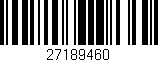 Código de barras (EAN, GTIN, SKU, ISBN): '27189460'