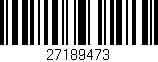 Código de barras (EAN, GTIN, SKU, ISBN): '27189473'