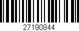 Código de barras (EAN, GTIN, SKU, ISBN): '27190844'