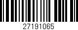 Código de barras (EAN, GTIN, SKU, ISBN): '27191065'
