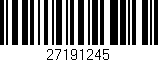 Código de barras (EAN, GTIN, SKU, ISBN): '27191245'