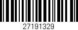 Código de barras (EAN, GTIN, SKU, ISBN): '27191329'
