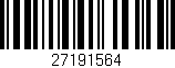 Código de barras (EAN, GTIN, SKU, ISBN): '27191564'