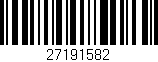 Código de barras (EAN, GTIN, SKU, ISBN): '27191582'