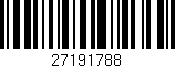 Código de barras (EAN, GTIN, SKU, ISBN): '27191788'