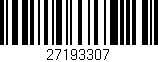 Código de barras (EAN, GTIN, SKU, ISBN): '27193307'