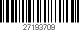 Código de barras (EAN, GTIN, SKU, ISBN): '27193709'