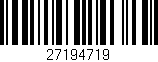 Código de barras (EAN, GTIN, SKU, ISBN): '27194719'