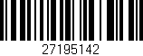 Código de barras (EAN, GTIN, SKU, ISBN): '27195142'