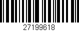 Código de barras (EAN, GTIN, SKU, ISBN): '27199618'
