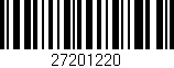Código de barras (EAN, GTIN, SKU, ISBN): '27201220'