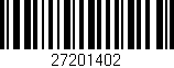 Código de barras (EAN, GTIN, SKU, ISBN): '27201402'