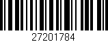 Código de barras (EAN, GTIN, SKU, ISBN): '27201784'