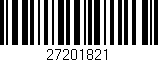 Código de barras (EAN, GTIN, SKU, ISBN): '27201821'