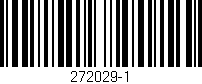 Código de barras (EAN, GTIN, SKU, ISBN): '272029-1'