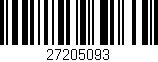 Código de barras (EAN, GTIN, SKU, ISBN): '27205093'