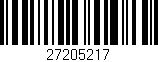 Código de barras (EAN, GTIN, SKU, ISBN): '27205217'
