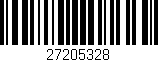 Código de barras (EAN, GTIN, SKU, ISBN): '27205328'