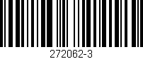 Código de barras (EAN, GTIN, SKU, ISBN): '272062-3'
