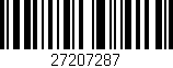 Código de barras (EAN, GTIN, SKU, ISBN): '27207287'