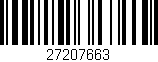 Código de barras (EAN, GTIN, SKU, ISBN): '27207663'